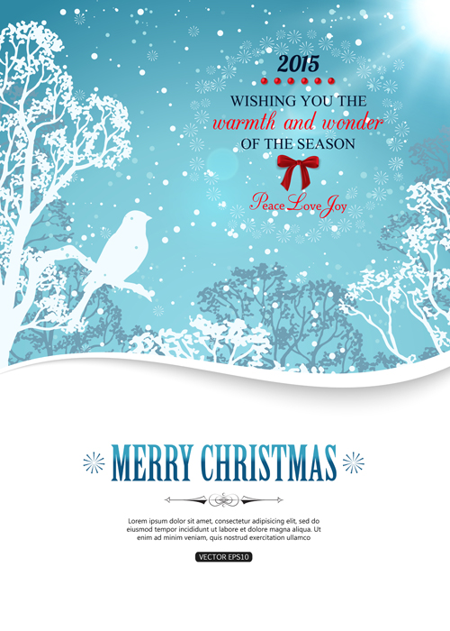 2015 christmas snow winter background vector 02 winter snow Christmas snow christmas background   