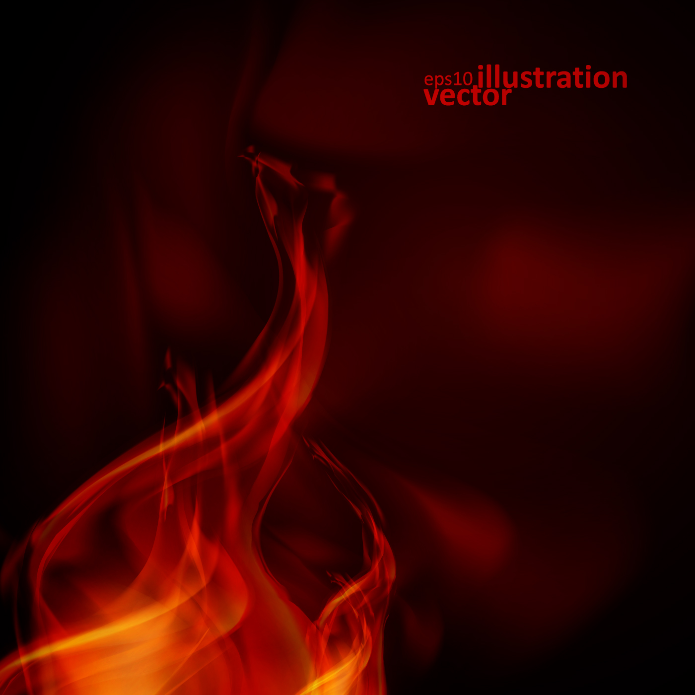 Realistic fiery background illustration vector 04 realistic illustration background   