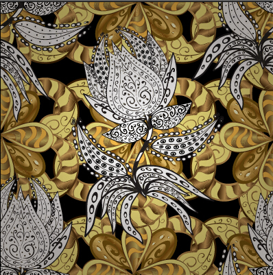 Luxury ornament floral pattern seamless vecrtor 05 seamless pattern ornament luxury floral pattern floral   