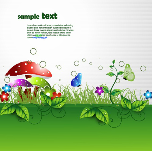 Shiny Nature Background vector graphics 01 shiny nature   