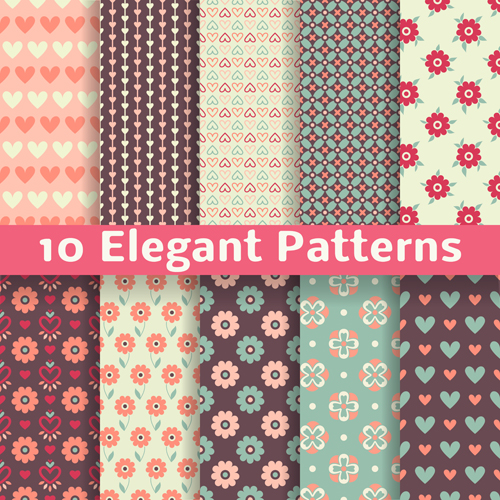 Elegant floral patterns vector material vector material patterns pattern material floral pattern elegant   