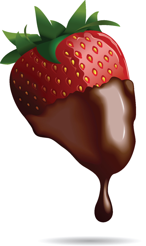 Chocolate with strawberry shiny vector 04 strawberry chocolate   