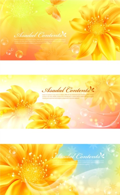 Fantasy flower background vector material flower fantasy background   