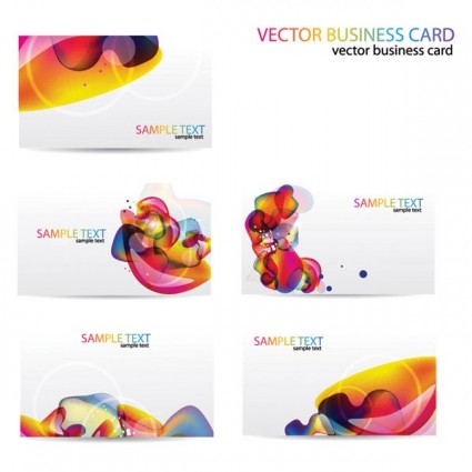 Business card abstract Illustration vector 01 symphony illustration card background   