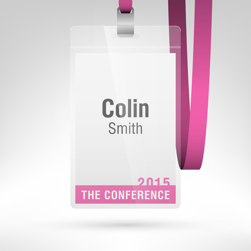 Conference card design vector 09 conference card   