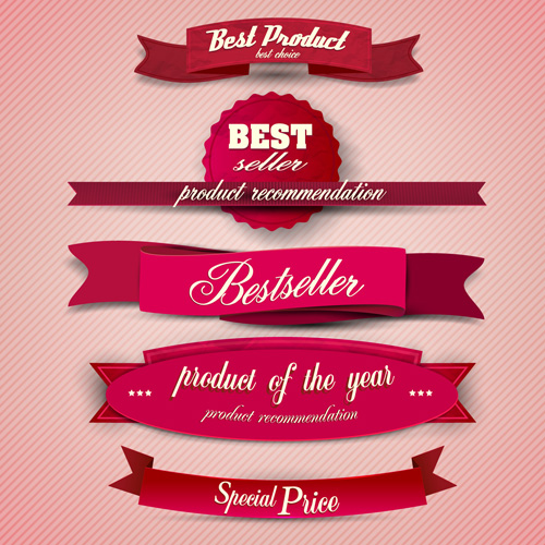 Best Quality labels with Ribbons vector 05 ribbons ribbon quality labels label best   