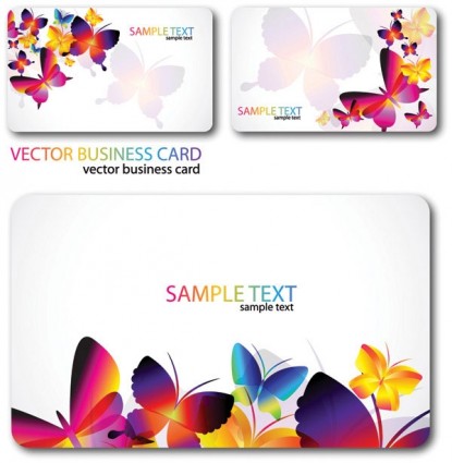 Beautiful butterflies cards background vector symphony card background   