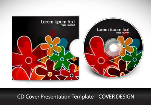 Abstract CD Cover Presentation Design vector 03 presentation cover cd abstract   