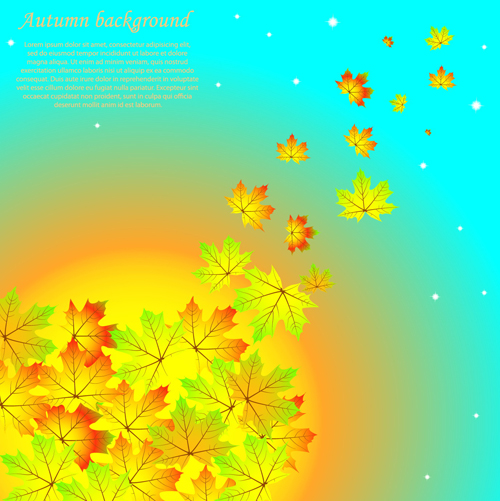 Autumn beautiful background vector set 07 beautiful background vector background autumn   