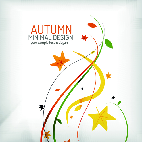 Autumn abstract plant and leaves vector background 04 plant leaves background autumn abstract   