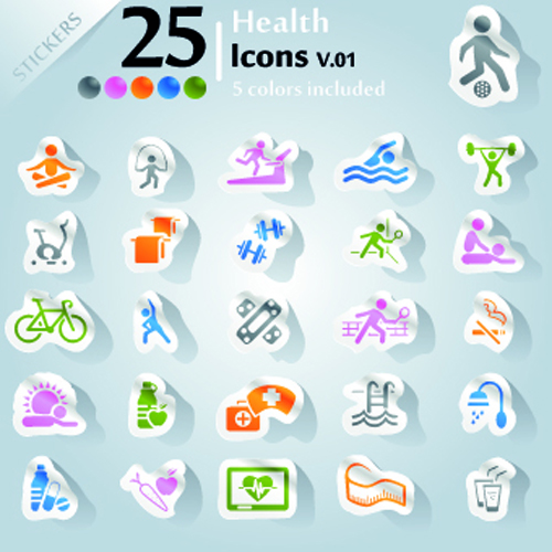 Icons stickers vector 16 stickers sticker icons icon   