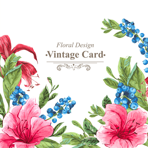 Beautiful floral background vintage card vector 04 floral card beautiful background Beautiful floral background vintage card vector 04 floral card beautiful background