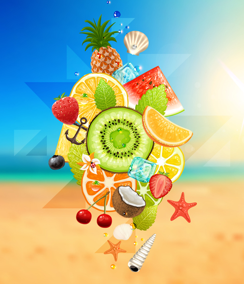 Enjoy tropical summer holidays backgrounds vector 05 tropical summer holidays holiday backgrounds background   