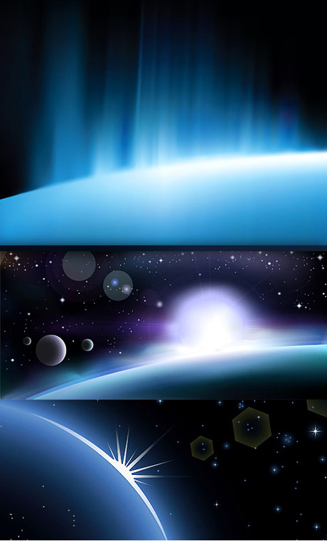 Glare space background vector star Spot space light glare background aurora   