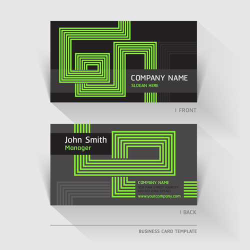 Excellent modern business card vector material 03 modern Excellent card vector business card business   