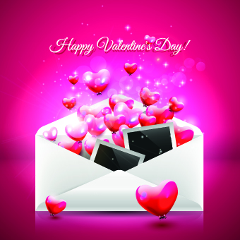 Envelope and Valentines Day vector background Vector Background valentines Valentine envelope background   