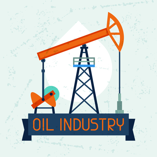 Oil industry elements with grunge background 05 industry grunge elements background   