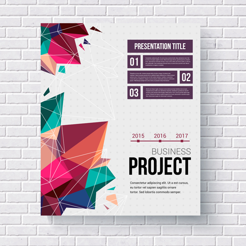 Abstract cover brochure business vectors material 02 material business brochure abstract   