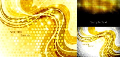 Gorgeous golden dynamic background shiny vector shiny gorgeous golden dynamic background   