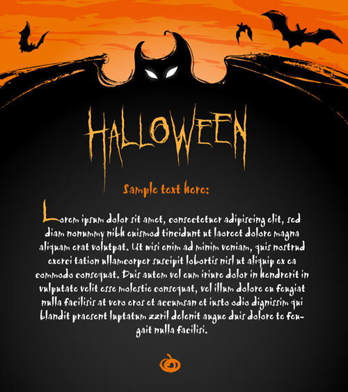 Happy halloween night background 02 vector set night happy halloween background   