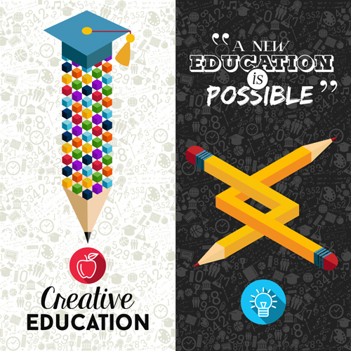 Back to school pencil creative template vector 10 template school pencil creative back   