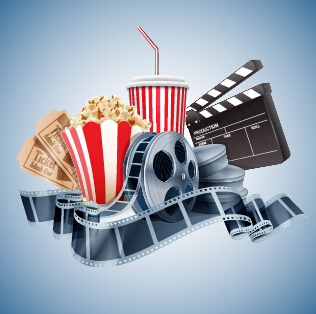 Cinema movie vector background graphics 07 movie graphics cinema background   