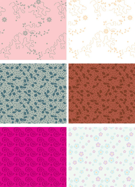 Decorative pattern background pattern 1 vector graphic pattern leaves flowers background abstract   