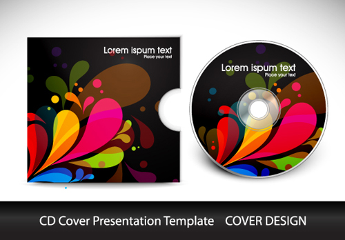 Abstract CD Cover Presentation Design vector 05 presentation cover cd abstract   