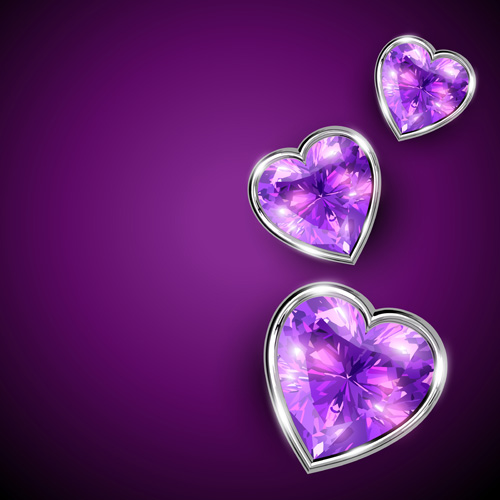 Diamond hearts vector graphic hearts heart diamond   