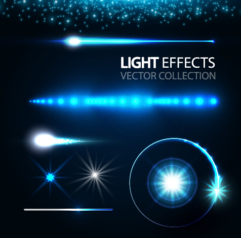 Tech light effects vector design 03 tech light effects effects   