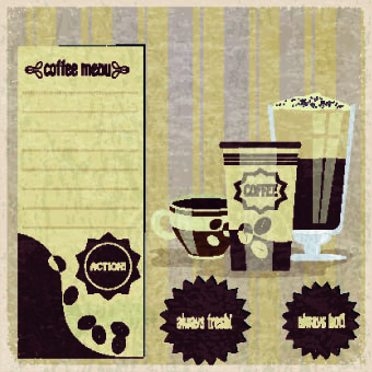 Retro Coffee advertising posters vector 01 posters poster coffee advertising   