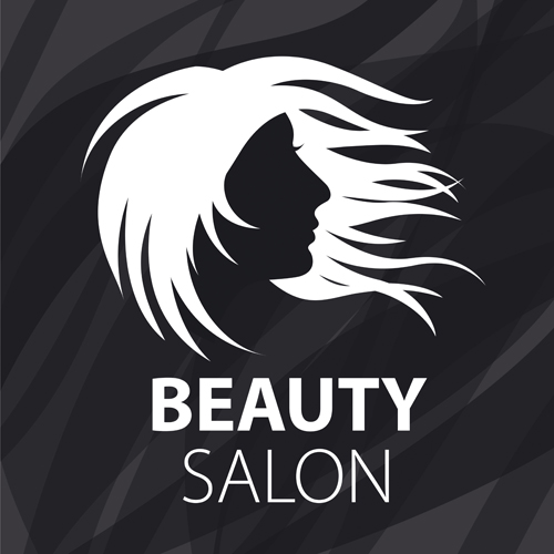 Woman head with beauty salon logos vector 04 woman salon logos head beauty salon beauty   