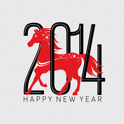 2014 Horse Year creative vector background 03 Vector Background creative background 2014   