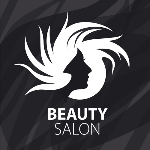 Woman head with beauty salon logos vector 01 woman salon logos head beauty salon beauty   