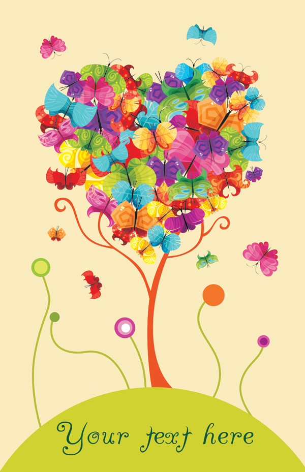 Art autumn tree creative background vector 11 tree creative background autumn   