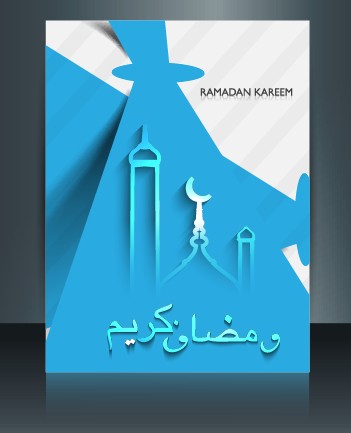 Ramadan Kareem flyer cover vector 03 template vector template cover   