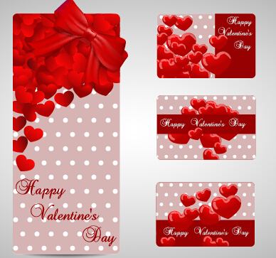 Shiny valentines day gift cards set 11 valentines shiny gift cards cards   