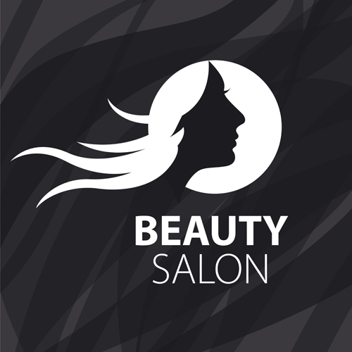 Woman head with beauty salon logos vector 02 woman salon logos head beauty salon beauty   