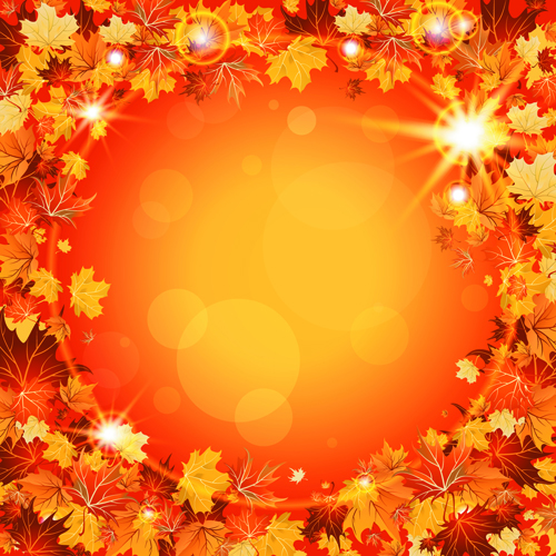 Vector Autumn Leaves Backgrounds art 05 leaves background backgrounds background autumn leaves autumn   