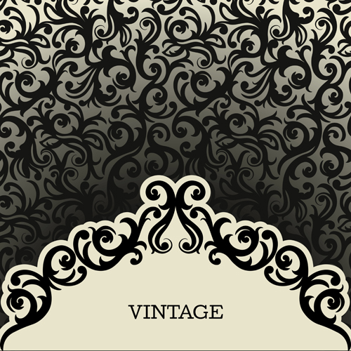 Vintage background with decoration pattern vector vintage pattern vector pattern decoration decor background   