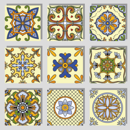 Seamless pattern tile floral vector set 02 seamless pattern floral   
