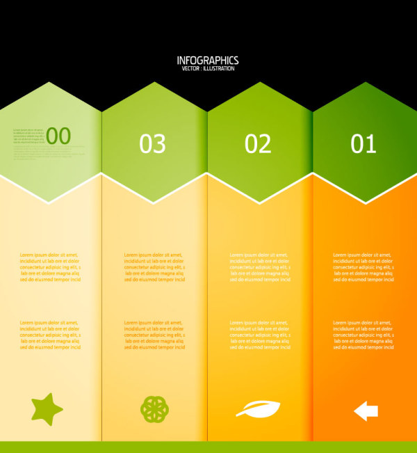 Numbered Infographics elements vector 21 Numbered Infographic numbered number infographics infographic elements element   