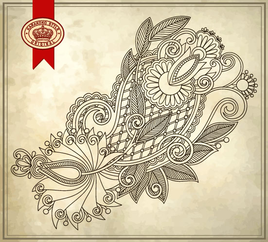 Elements of Vintage Floral Borders art vector 04 vintage floral elements element borders   