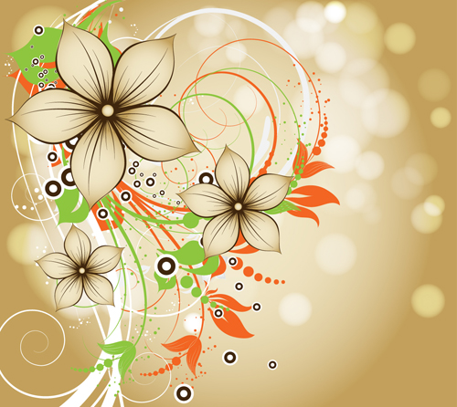 Elegant abstract flower vectors graphics 12 graphics flower elegant abstract   