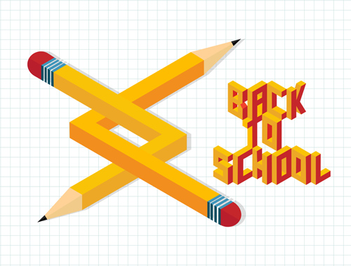 Back to school pencil creative template vector 04 template school pencil creative back   