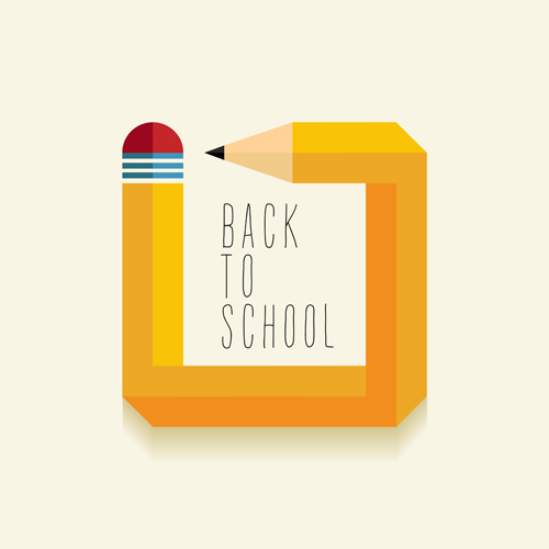 Back to school pencil creative template vector 05 template school pencil creative back   