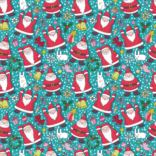 Cute Christmas seamless pattern vector 10 seamless pattern vector pattern cute christmas   
