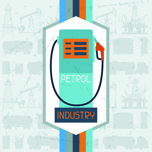 Oil industry elements with grunge background 02 oil industry grunge elements background   