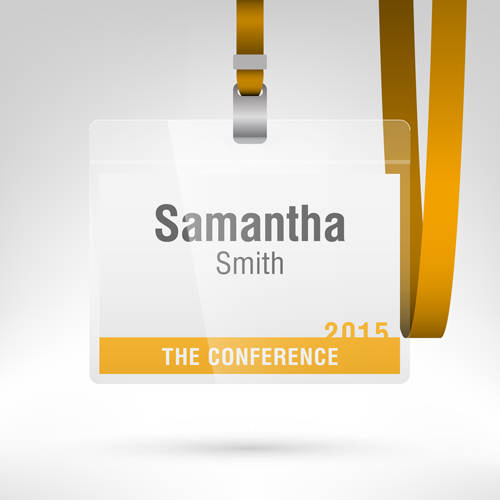Conference card design vector 06 conference card   