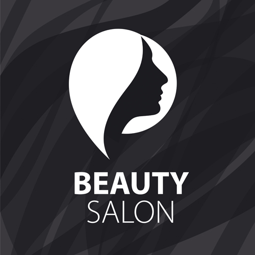 Woman head with beauty salon logos vector 03 woman salon logos head beauty salon beauty   